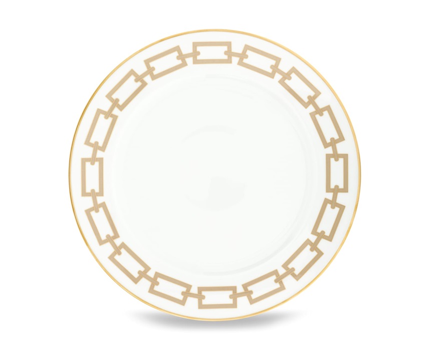 Piatto piano Catene Cachemire porcellana Richard Ginori