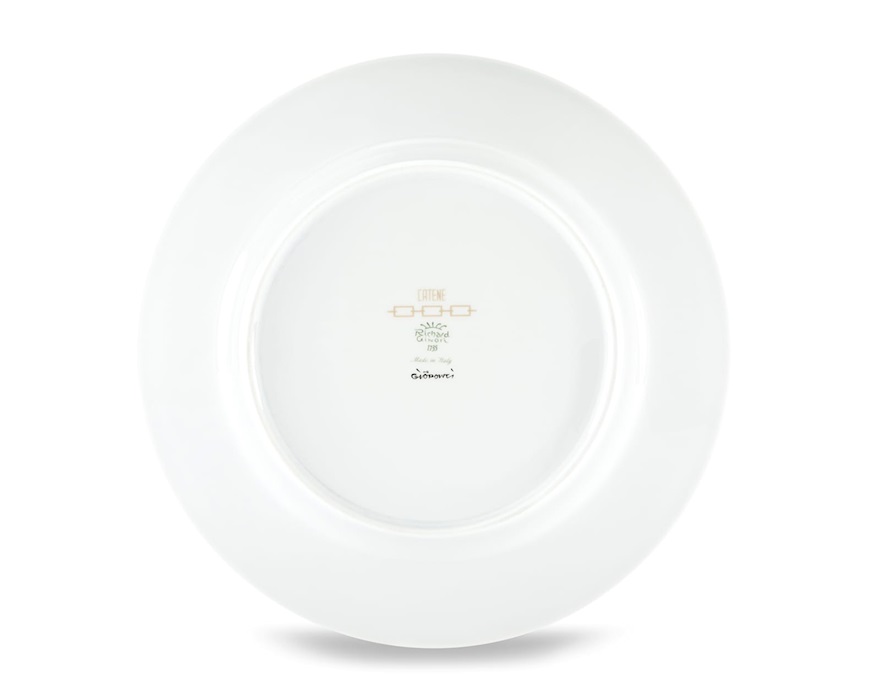 Piatto piano Catene Cachemire porcellana Richard Ginori