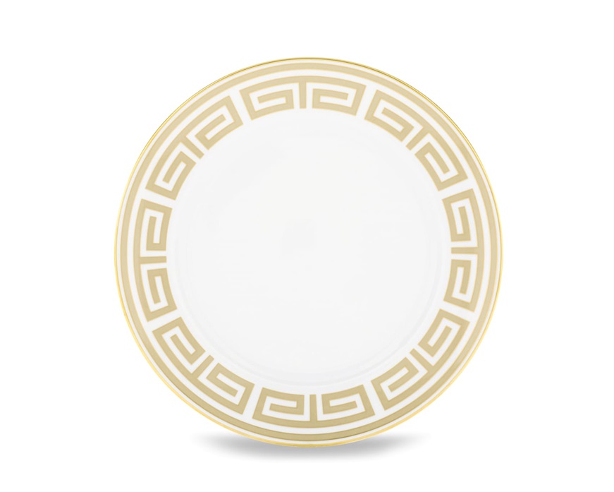 Piatto piano Labirinto Cachemire porcellana Richard Ginori