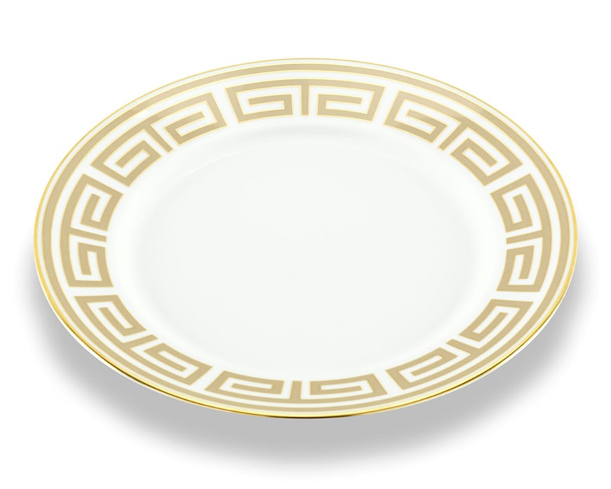 Piatto piano Labirinto Cachemire porcellana Richard Ginori
