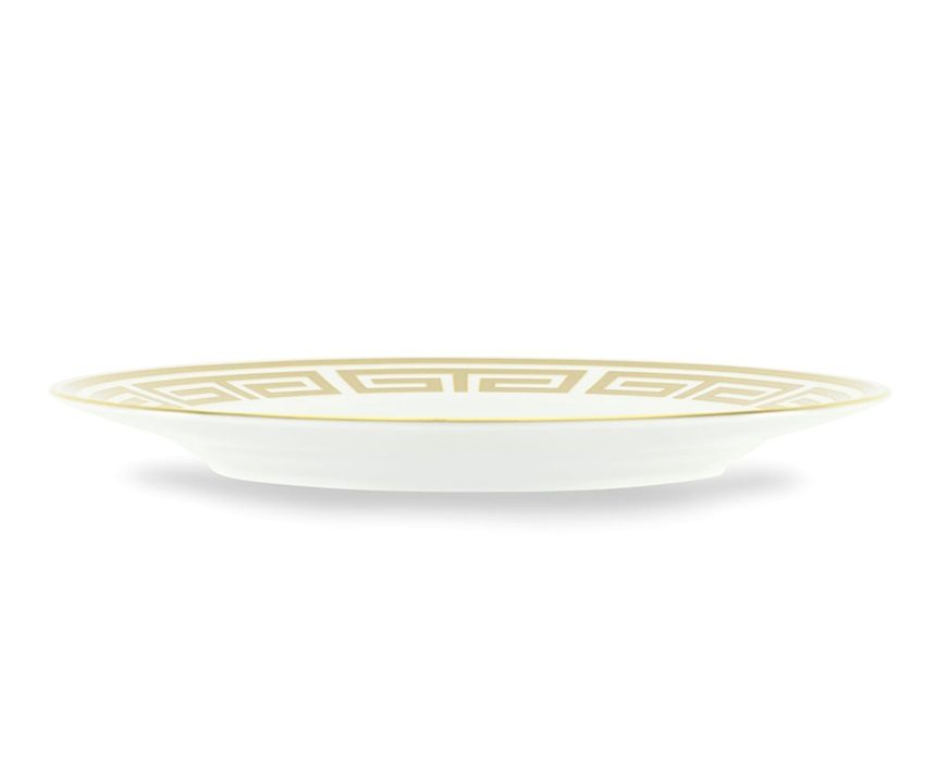 Piatto piano Labirinto Cachemire porcellana Richard Ginori
