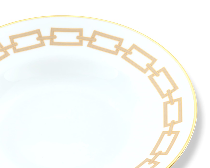 Piatto fondo Catene Cachemire porcellana Richard Ginori