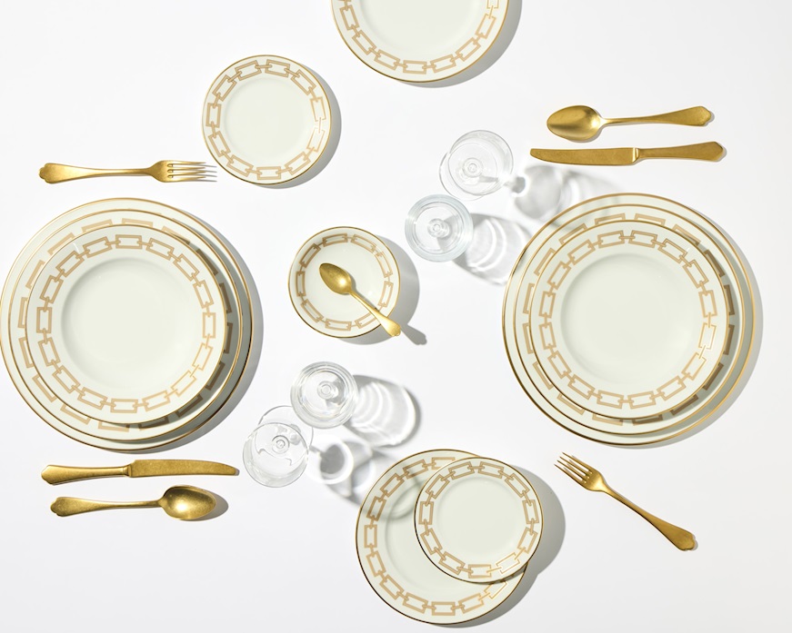 Piatto fondo Catene Cachemire porcellana Richard Ginori