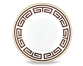 Piatto fondo Labirinto Ebano porcellana Richard Ginori