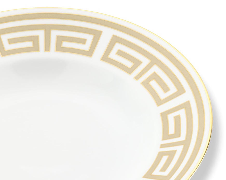 Piatto fondo Labirinto Cachemire porcellana Richard Ginori