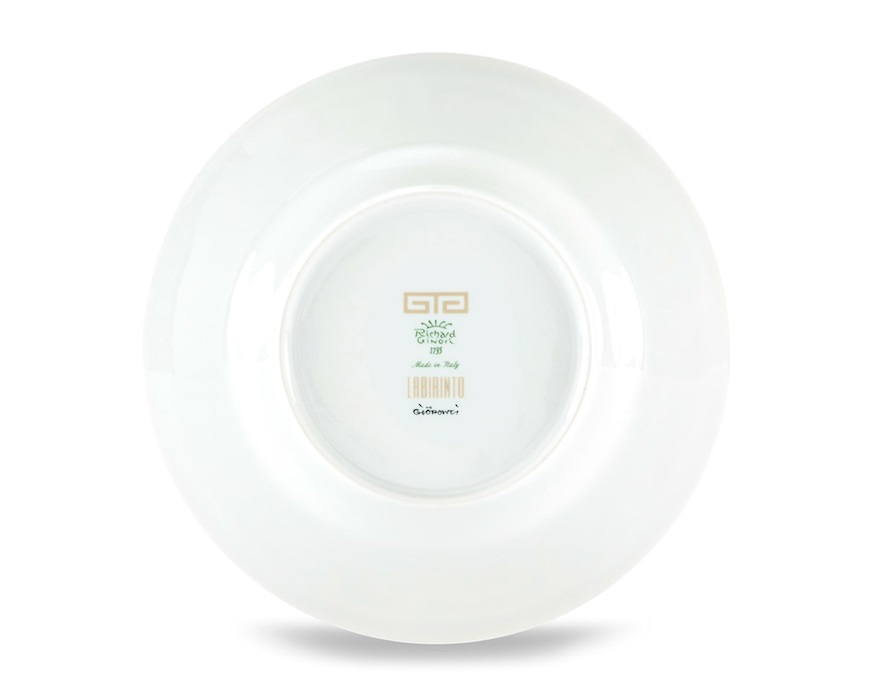 Piatto fondo Labirinto Cachemire porcellana Richard Ginori