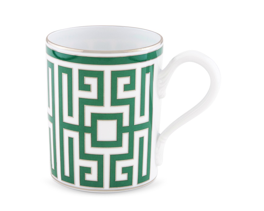 Mug Labirinto Smeraldo porcellana Richard Ginori