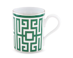 Mug Labirinto Smeraldo porcellana Richard Ginori