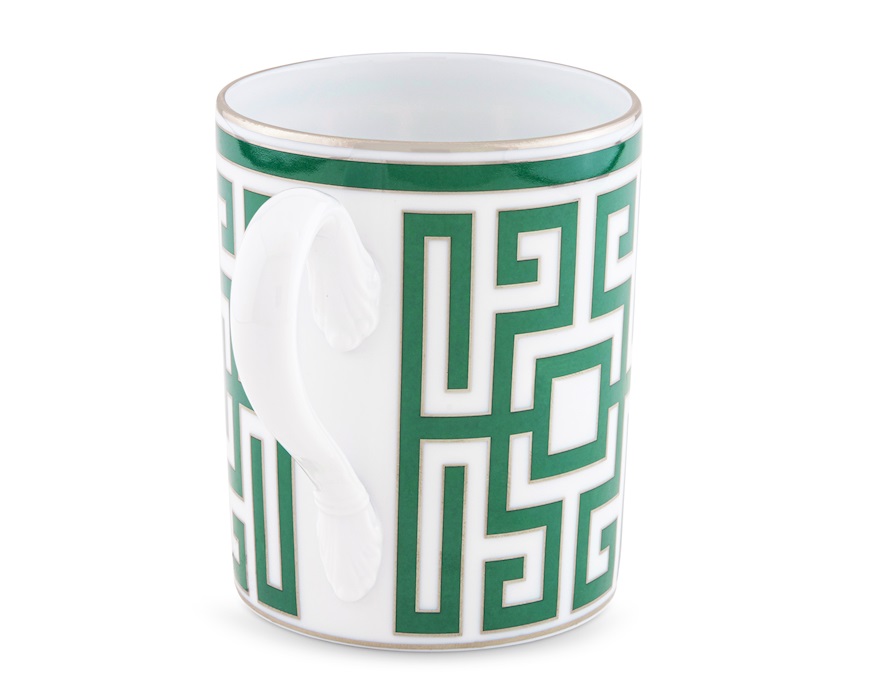 Mug Labirinto Smeraldo porcellana Richard Ginori