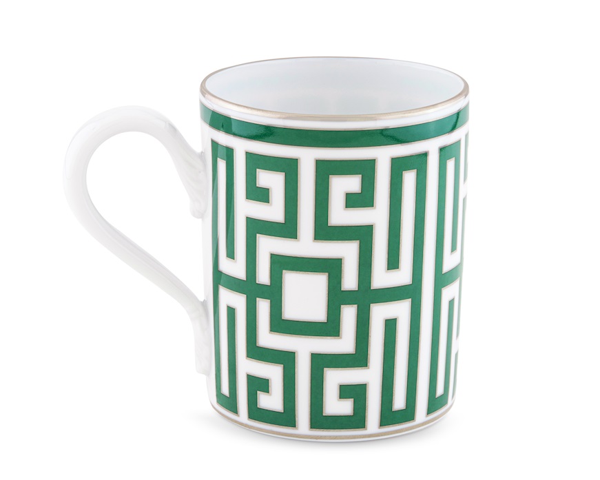 Mug Labirinto Smeraldo porcellana Richard Ginori