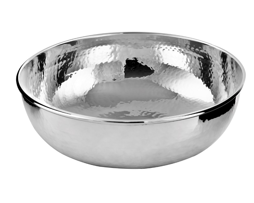 Ciotola tonda argento battuto Selezione Zanolli