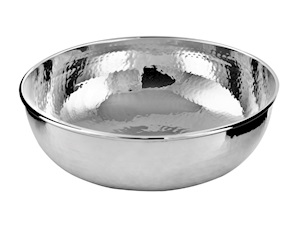 Ciotola tonda argento battuto Selezione Zanolli
