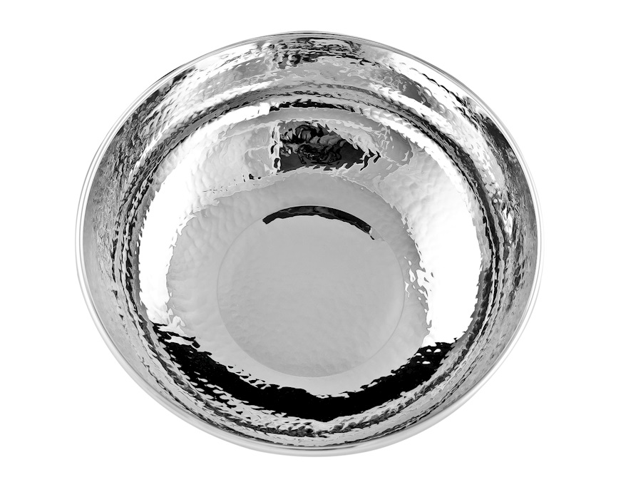 Ciotola tonda argento battuto Selezione Zanolli