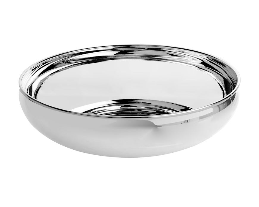 Round bowl silver Selezione Zanolli