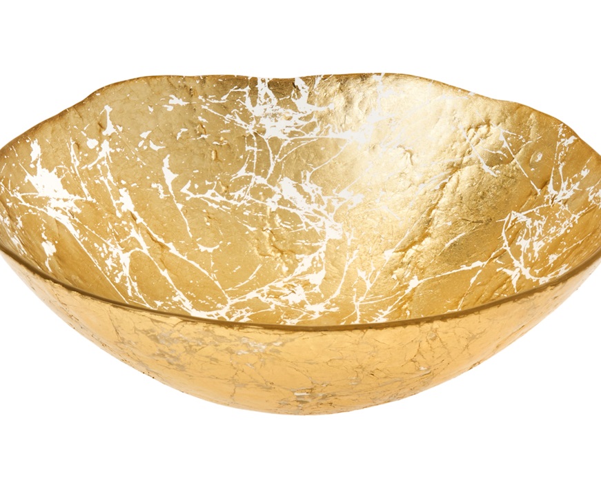 Bowl Foglia Oro Onlylux