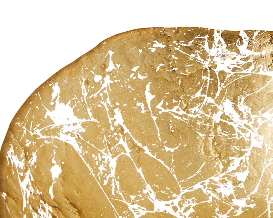 Bowl Foglia Oro Onlylux