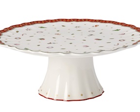 Idea regalo Natale Piatto da torta Toy's Delight porcellana su piedistallo Villeroy & Boch