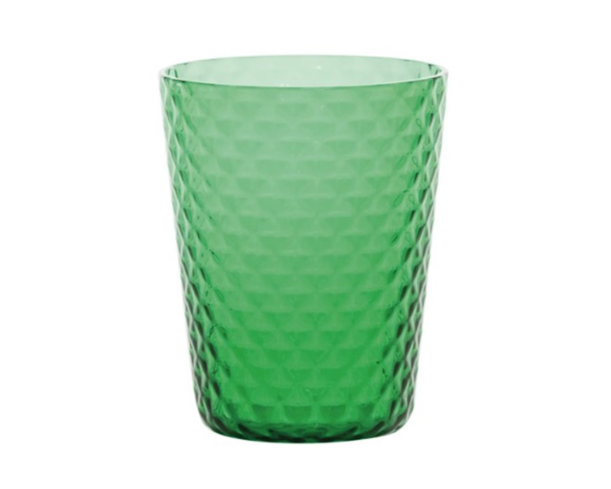 Bicchiere tumbler Isolano verde mela Zafferano