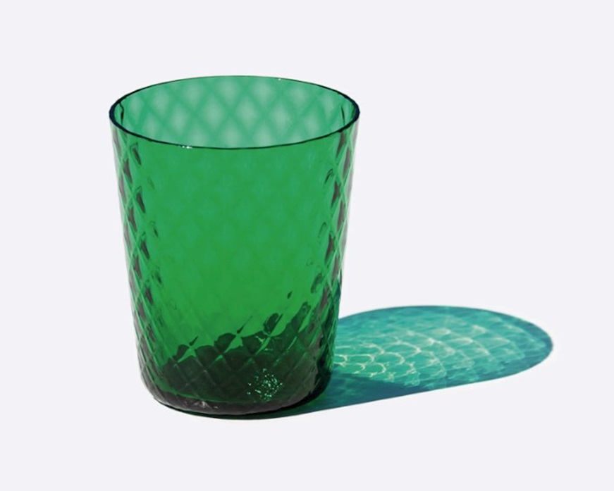 Bicchiere tumbler Isolano verde mela Zafferano