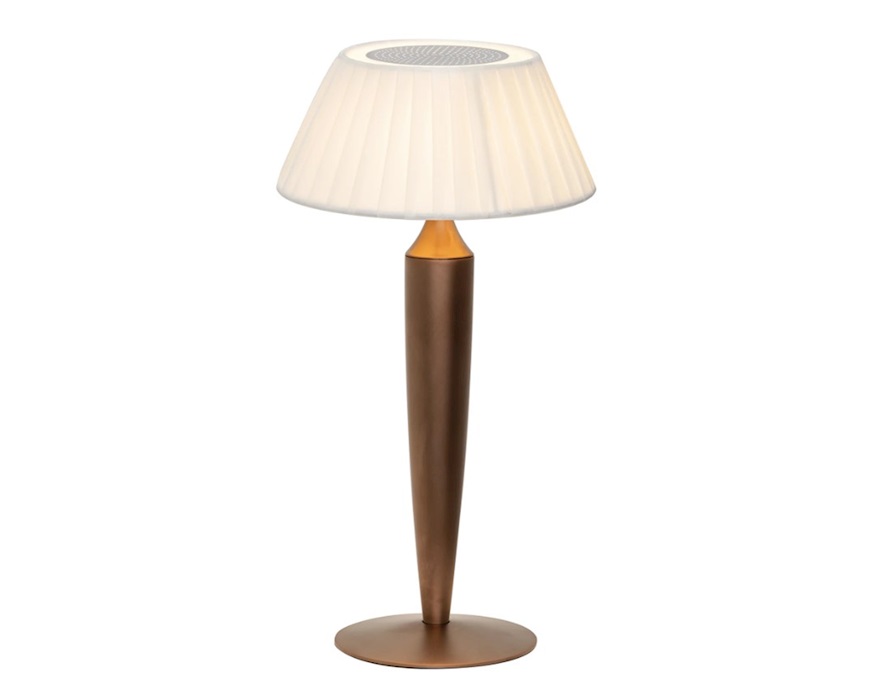 Lampada da tavolo Flaminia bronzo opaco Zafferano