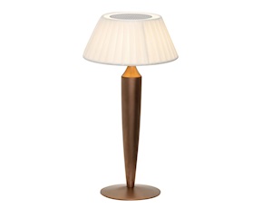 Lampada da tavolo Flaminia bronzo opaco Zafferano