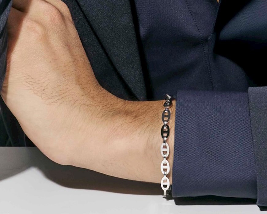 Bracelet Strong Diamond steel with black inserts Nomination