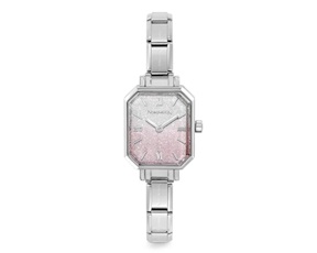 Watch Time Paris steel pink and silver glitter dial Nomination