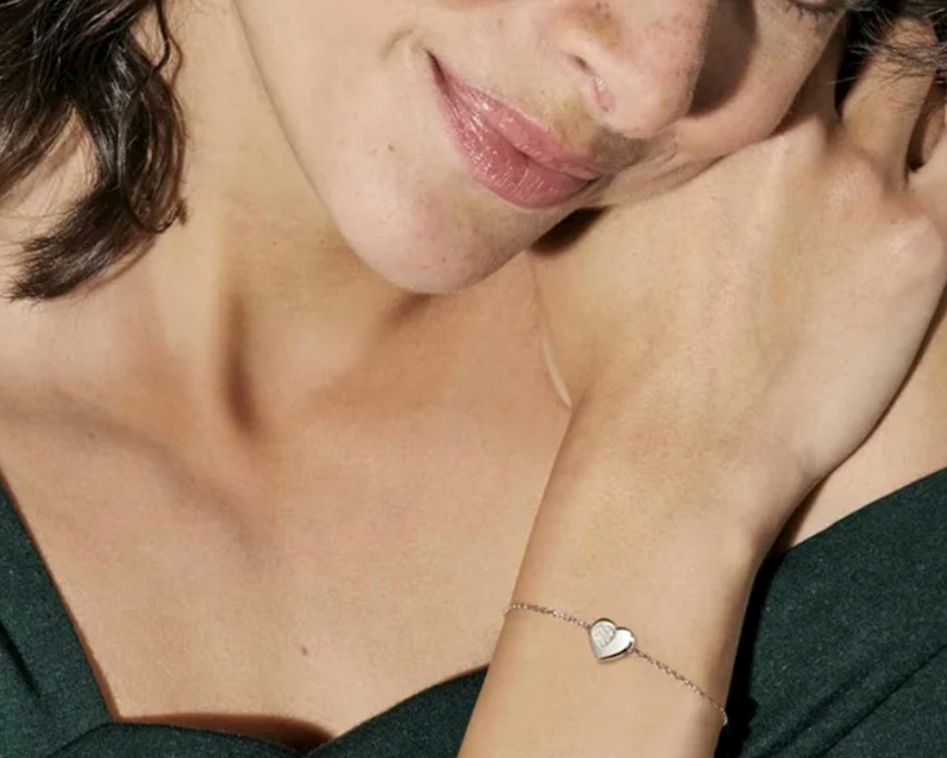 Bracelet Petit Sparkle silver heart Nomination