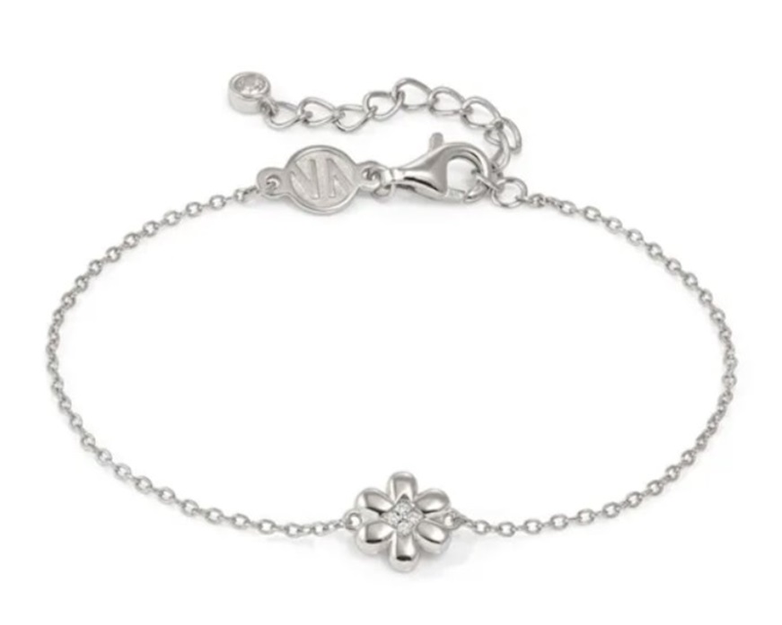 Bracelet Petit Sparkle silver flower Nomination