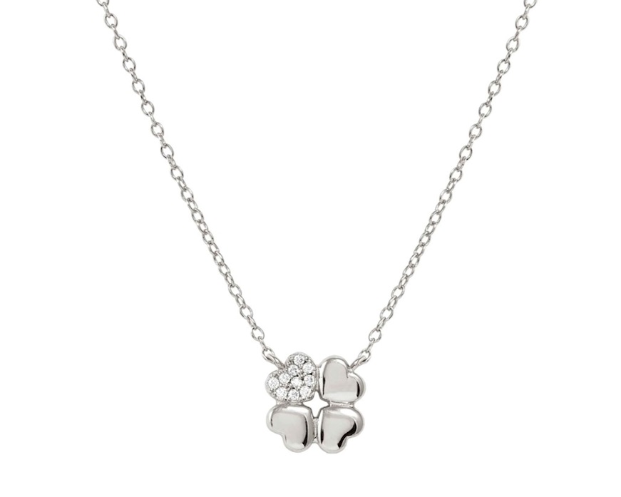 Necklace Petit Sparkle silver four-leaf clover Nomination