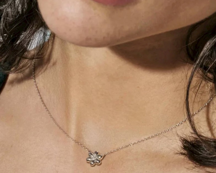 Necklace Petit Sparkle silver flower Nomination