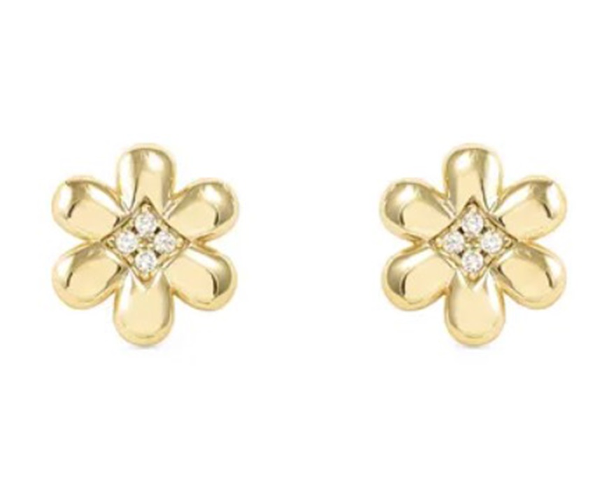 Earrings Petit Sparkle silver flower Nomination
