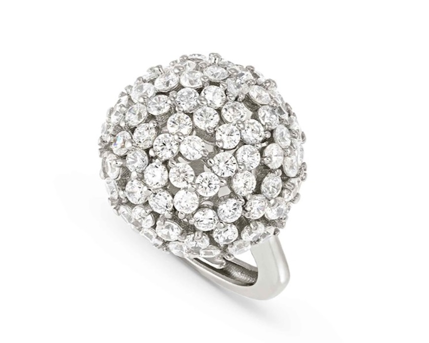 Ring Life Bouquet silver with zircons Nomination