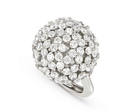 Ring Life Bouquet silver with zircons Nomination