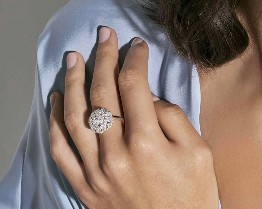 Ring Life Bouquet silver with zircons Nomination