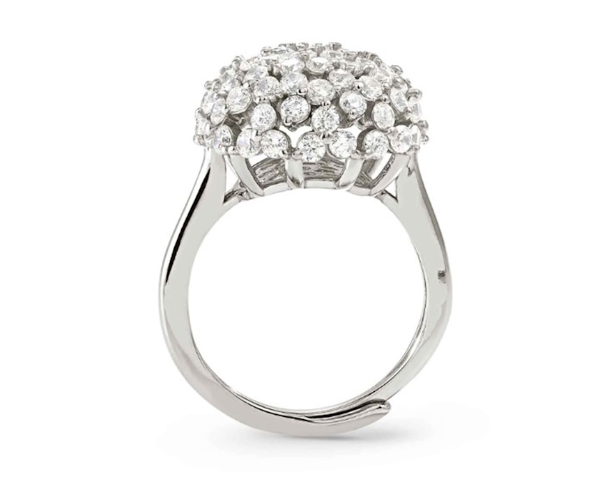 Ring Life Bouquet silver with zircons Nomination