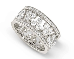 Ring Life Bouquet silver with zircons Nomination