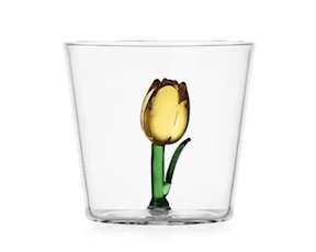 Bicchiere tumbler Botanica Tulipano giallo Ichendorf