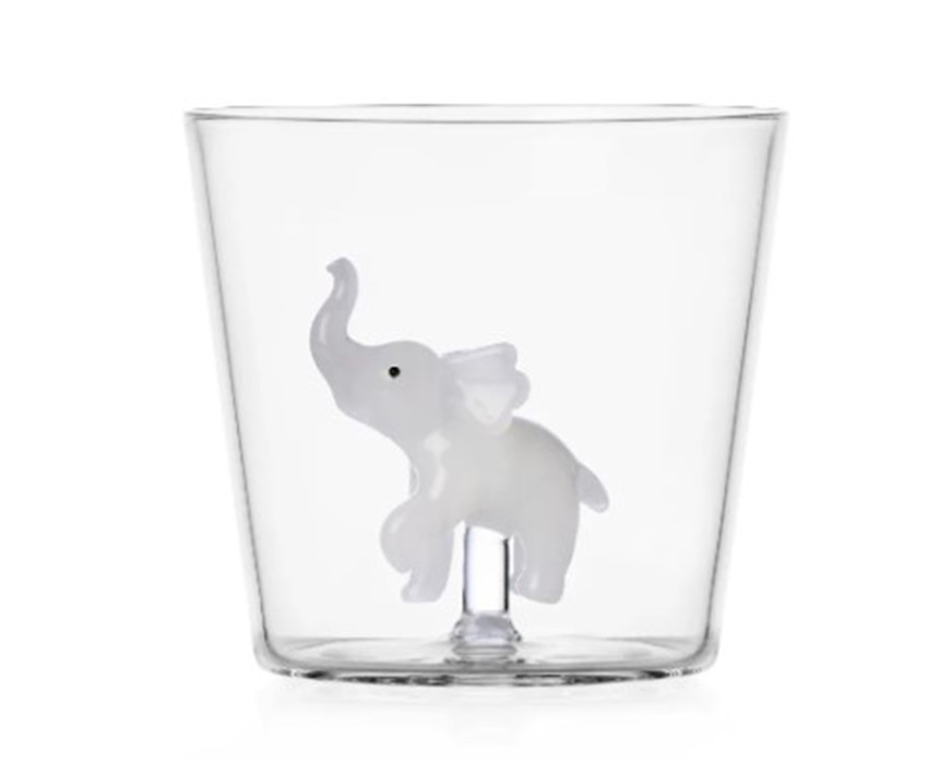 Tumbler Glass Savannah White elephant Ichendorf