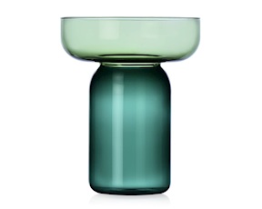 Vaso cilindrico piccolo Aura verde-petrolio Ichendorf