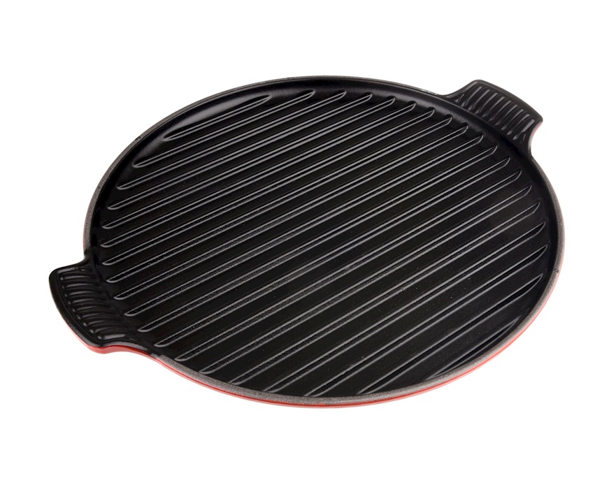 Round grill Extralarge cast iron cerise Le Creuset