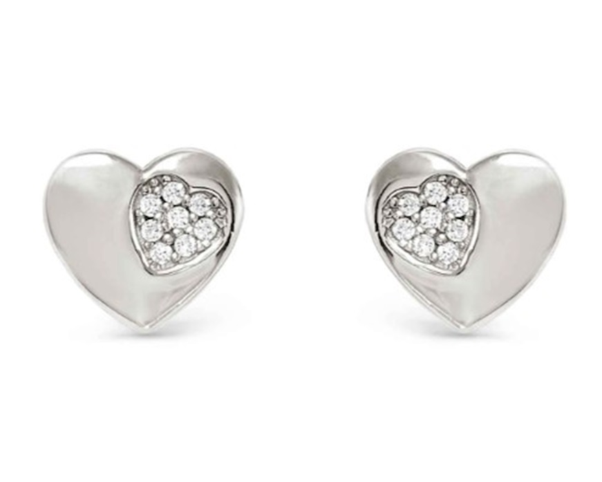 Earrings Petit Sparkle silver heart Nomination