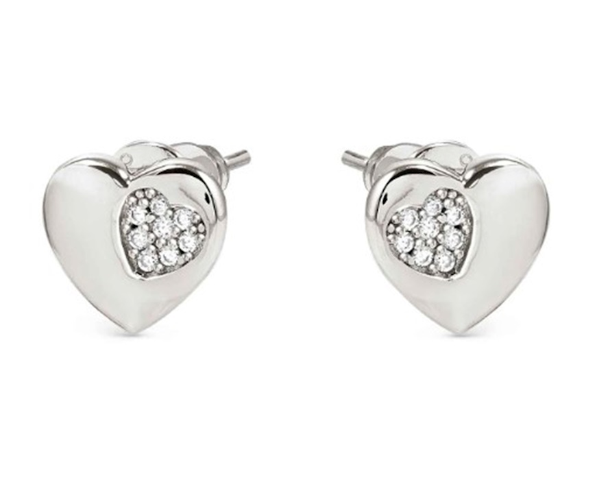 Earrings Petit Sparkle silver heart Nomination