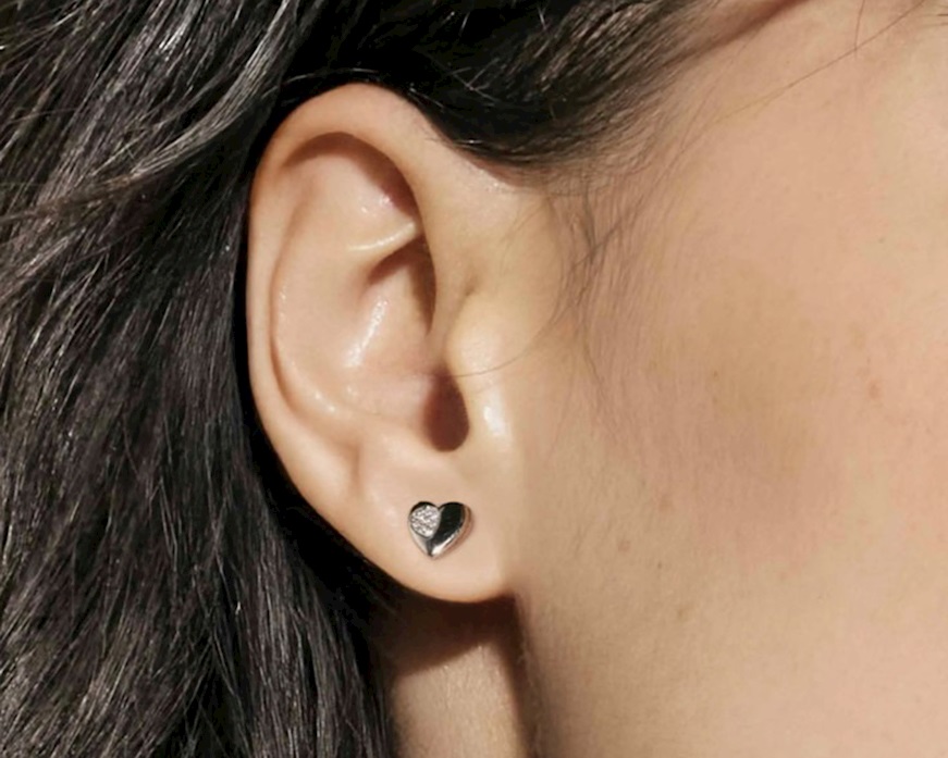 Earrings Petit Sparkle silver heart Nomination