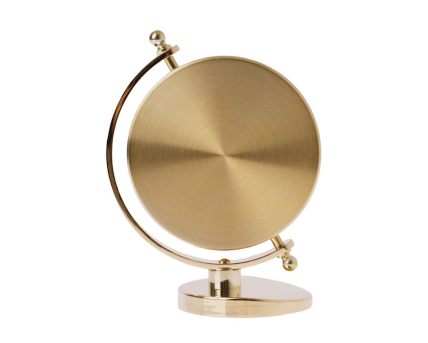 Orologio da tavolo Seiko Discoverer in ottone placcato oro Selezione Zanolli