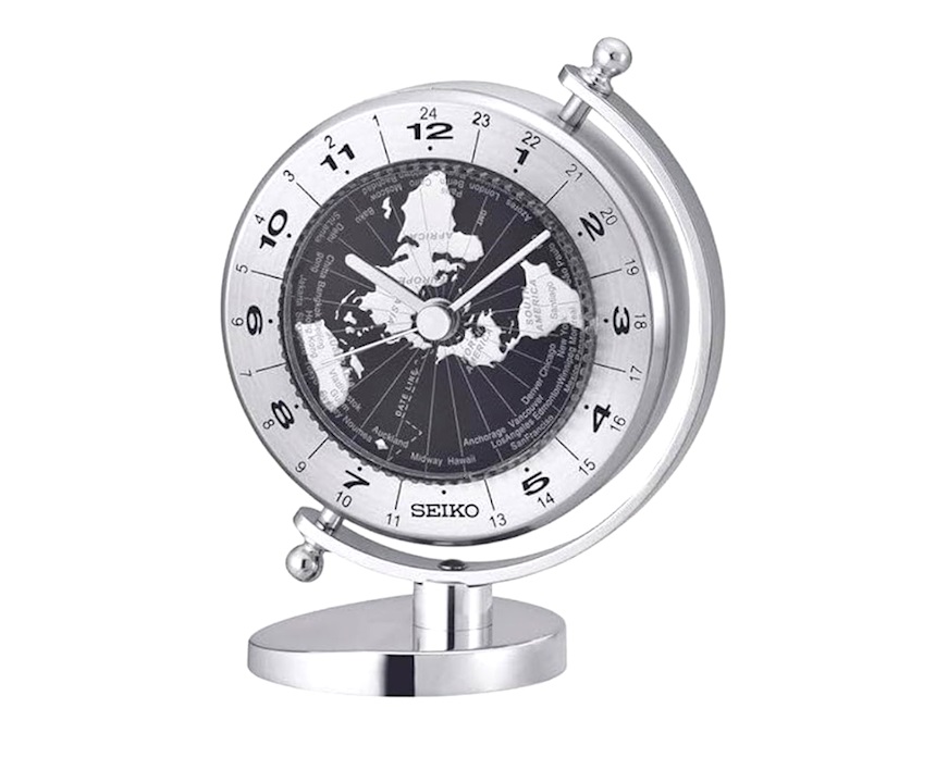 Orologio da tavolo Seiko Discoverer in ottone palladiato Selezione Zanolli