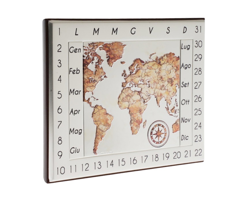 Calendario perpetuo argento pvd Selezione Zanolli