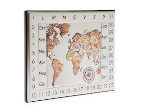 Calendario perpetuo argento pvd
