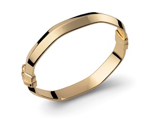 Bracciale rigido Classica in bronzo dorato Unoaerre