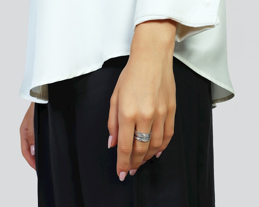 Ring silver Unoaerre